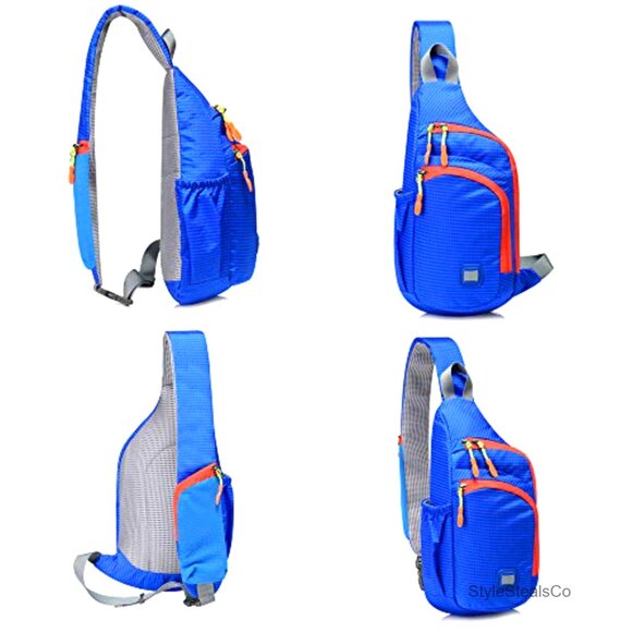 Waterproof Sling Backpack Crossbody Daypack Lightweight Nylon Travel Bag